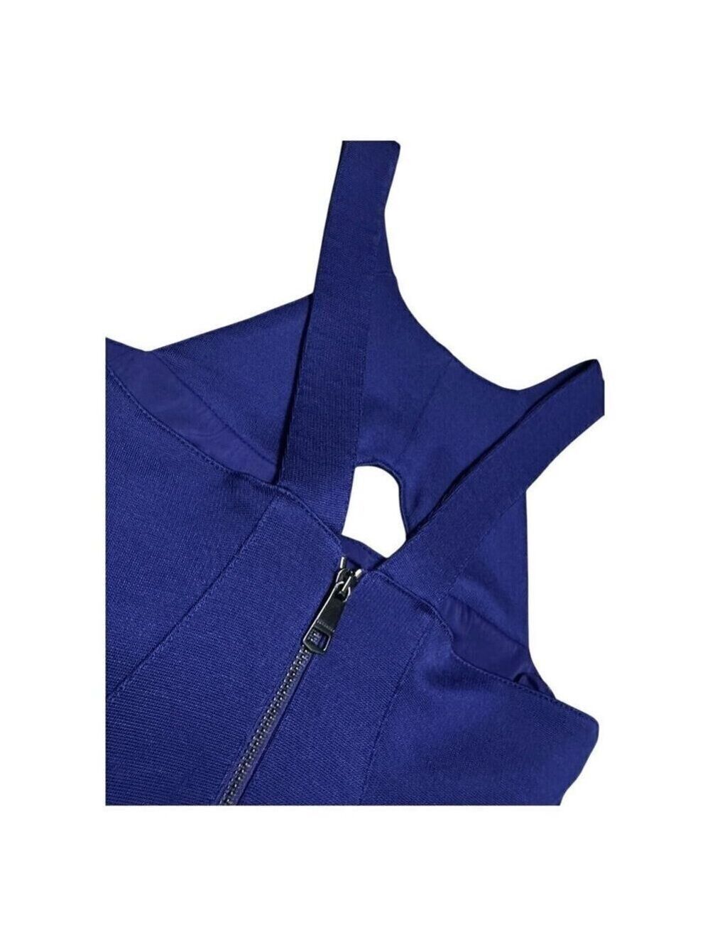 STUNNING Burberry London Blue Sleeveless Sheath Business Casual Cute Dress Small - Picture 6 of 8